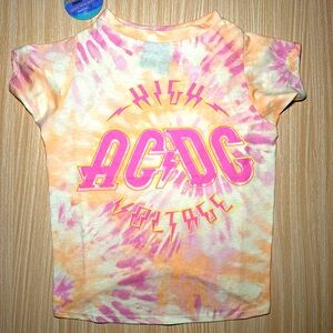 Dog T-Shirt AC/DC high voltage band tee for pets
